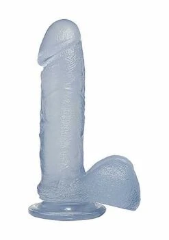 7 Inch Realistic Cock With Balls – Clear