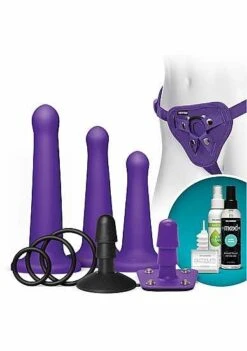 Vac-U-Lock Platinum Silicone Total Penetration Set – Purple