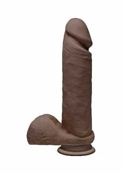 The D – Perfect D With Balls – 8 Inch – Chocolate