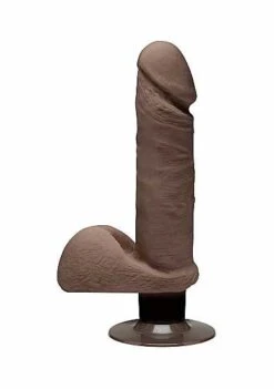 The D – Perfect D With Balls Vibrating – 7 Inch – Chocolate