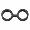 Japanese Bondage – Silicone Cuffs – Large – Black -Seksspeeltjes Winkel 2102 06 BX 1