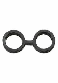 Japanese Bondage – Silicone Cuffs – Large – Black