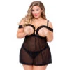 Seven 'til Midnight Kanten Babydoll Set Plus Size -Seksspeeltjes Winkel 21887 seven til midnight blonde babydoll saet plus size q100 01