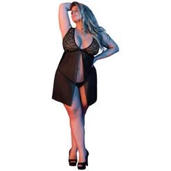 Magic Silk 'Fly Away' Babydoll Kanten Set Plus Size -Seksspeeltjes Winkel 22984 magic silk fly away babydoll blonde saet plus size 03 q100
