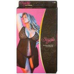 Magic Silk 'Fly Away' Babydoll Kanten Set Plus Size -Seksspeeltjes Winkel 22984 magic silk fly away babydoll blonde saet plus size 10 package q100