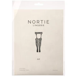 NORTIE Sif Kruisloze Kanten Panty Plus Size -Seksspeeltjes Winkel 23576 nortie sif crotchless lace stockings plus size 90 pack q100