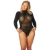 NORTIE Gry Kruisloze Bodystocking Plus Size -Seksspeeltjes Winkel 23579 nortie gry crotchless bodystocking plus size 01 model q100