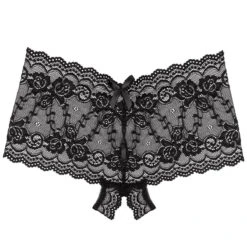 Underneath Mila Kanten Slio Met Open Kruis -Seksspeeltjes Winkel 24744 underneath mila crotchless lace briefs 03 product q100