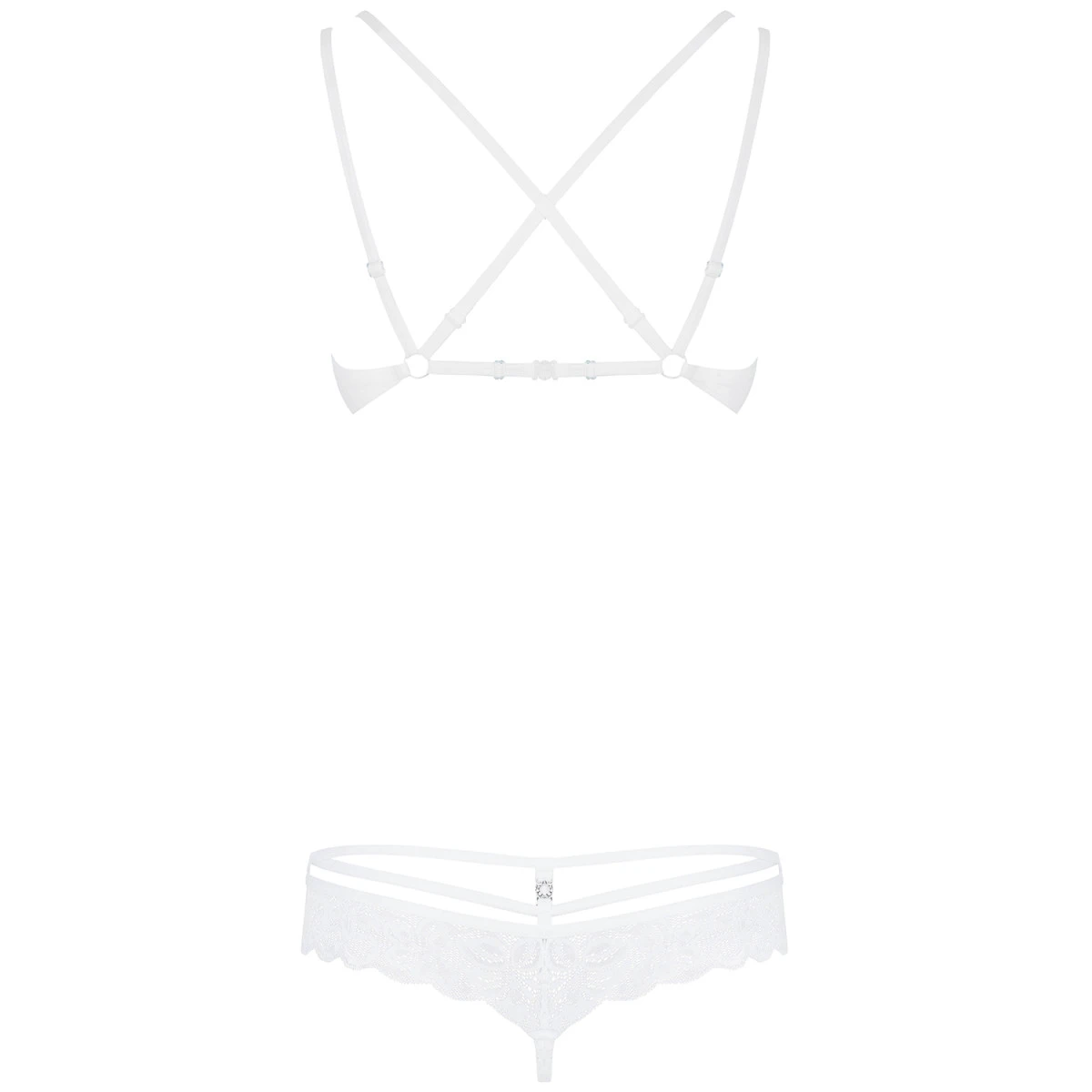 Obsessive White Kanten BH Set 6 Obsessive White Kanten BH Set - Afbeelding 4