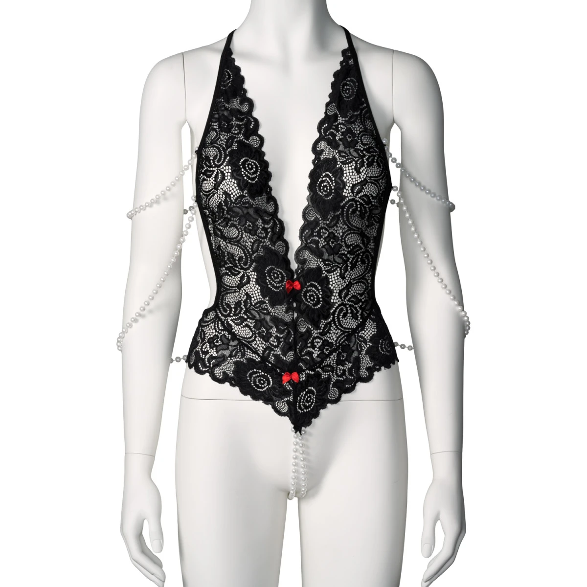 Vixen I Kissed A Pearl Kruisloze Kanten Teddy Met Parels 3 Vixen I Kissed A Pearl Kruisloze Kanten Teddy Met Parels