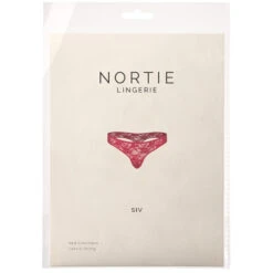 NORTIE Siv Red Kruisloze G-string -Seksspeeltjes Winkel 25231 nortie siv crotchless red lace g string 90 pack q100