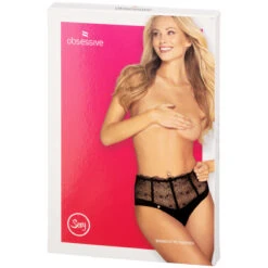 Obsessive Sharlotte Kanten Slipje -Seksspeeltjes Winkel 25282 obsessive sharlotte blonde trusse 90 pack