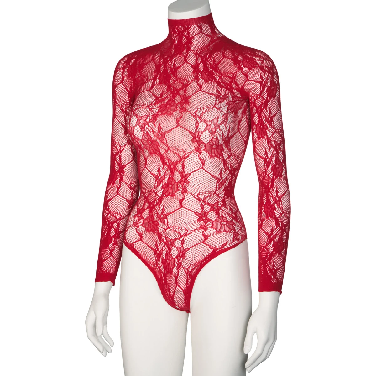 NORTIE Riga Red Kanten Kruisloze Bodystocking 7 NORTIE Riga Red Kanten Kruisloze Bodystocking - Afbeelding 5