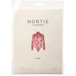 NORTIE Riga Red Kanten Kruisloze Bodystocking 15 NORTIE Riga Red Kanten Kruisloze Bodystocking -Seksspeeltjes Winkel 25635 nortie riga red lace crotchless bodystocking 90 pack q100