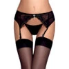 Obsessive Charms Kanten Jarretelgordel Met String -Seksspeeltjes Winkel 25674 obsessive lace garter belt with thong 01 model q100 1
