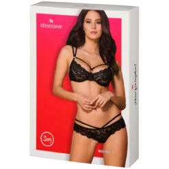 Obsessive Zwarte Kanten Bh Set -Seksspeeltjes Winkel 25897 obsessive black lace bra set 90 pack q100