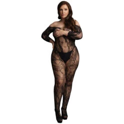 Le Désir Catsuit Met Lange Mouwen En Zonder Kruis Plus Size