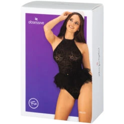 Obsessive Frilles Dienstmeisje Body Set -Seksspeeltjes Winkel 26520 obsessive frilles bodystocking costume black 90 pack q100