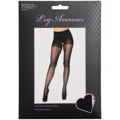 Leg Avenue Transparante Panty Zonder Kruis -Seksspeeltjes Winkel 26549 leg avenue crotchless tights black one size 90 pack q100