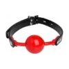 Master Series – The Hush Gag Silicone Comfort Ball Gag – Red -Seksspeeltjes Winkel AD685 1
