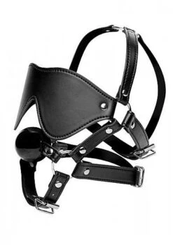 Strict – Eye Mask Harness With Ball Gag
