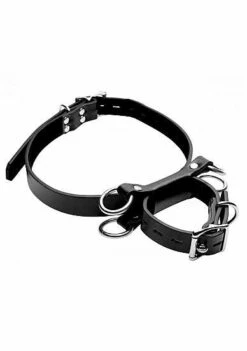 Frog Tie Kneeling Bondage Restrant System – Black