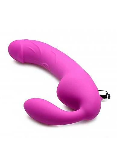 ROYAL RIDER Vibrating Silicone Strapless Strap On – Purple 3 ROYAL RIDER Vibrating Silicone Strapless Strap On – Purple
