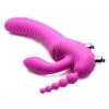 REGAL RIDER Triple G Vibrating Silicone Strapless Strap On – -Seksspeeltjes Winkel AF468 1