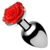 Red Rose Butt Plug – Medium – Red -Seksspeeltjes Winkel AF634 MEDIUM 1