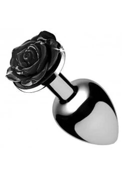 Booty Sparks – Black Rose Butt Plug – Large – Black