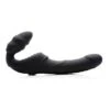 Slim Rider Ribbed Vibrating Strapless Strap-on – Black -Seksspeeltjes Winkel AF840 1 1