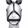 Dark Horse Pony Head Harness With Silicone Bit – Black