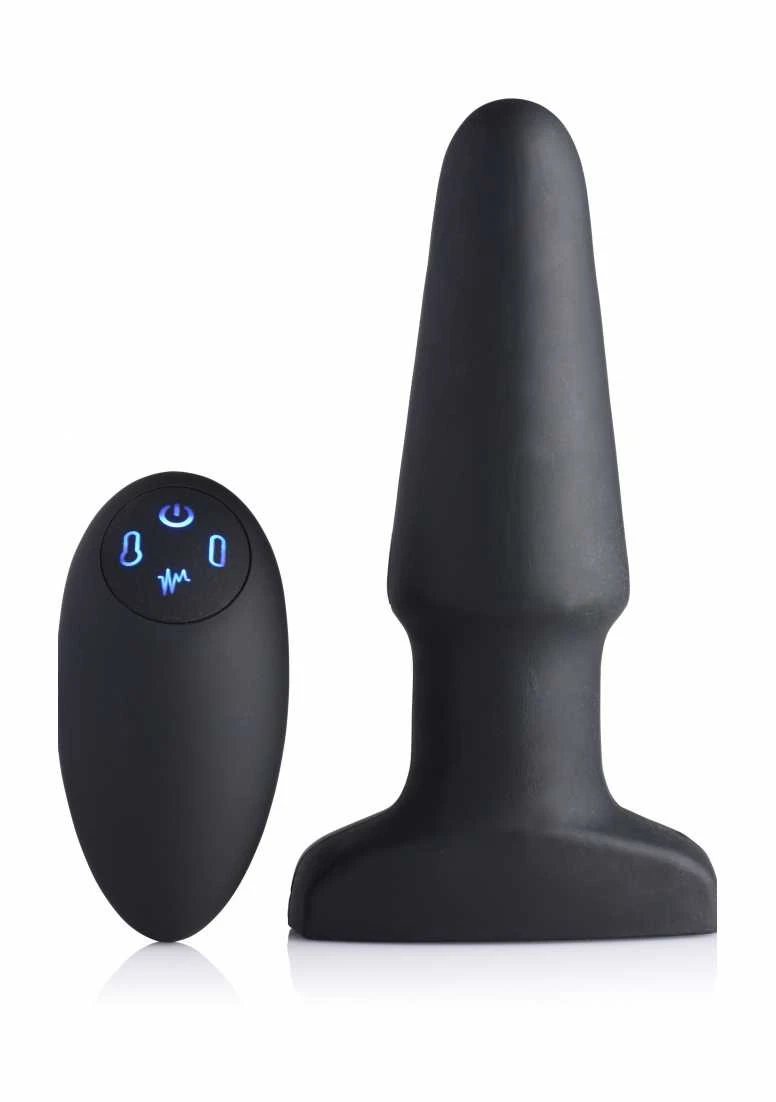 10X Inflatable + Vibrating Silicone Anal Plug 3 10X Inflatable + Vibrating Silicone Anal Plug