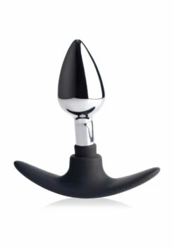 Dark Invader Metal & Silicone Anal Plug – Small