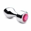 Weighted Base Aluminum Plug Pink Gem – Large -Seksspeeltjes Winkel AG344 LARGE 1