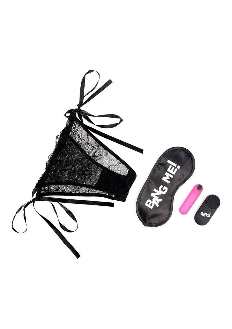 Power Panty Lace Panties. Bullet. & Blindfold Kit – Pink 3 Power Panty Lace Panties. Bullet. & Blindfold Kit – Pink