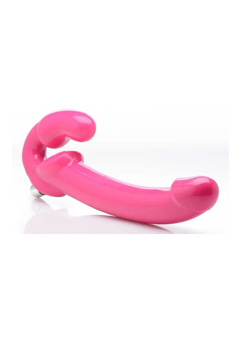 7X Revolver Slim Vibrating Strapless Strap-On Pink 3 7X Revolver Slim Vibrating Strapless Strap-On Pink