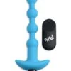 Vibrating Silicone Anal Beads & Remote Control – Blue -Seksspeeltjes Winkel AG614 BLUE 1