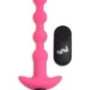 Vibrating Silicone Anal Beads & Remote Control – Pink