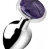 Gemstones Amethyst Gem Medium Anal Plug -Seksspeeltjes Winkel AG733 MED 1