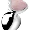 Gemstones Rose Quartz Heart Medium Anal Plug -Seksspeeltjes Winkel AG751 MED 1