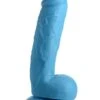 POP 8.25″ Dildo With Balls – Blue -Seksspeeltjes Winkel AG768 BLUE 1