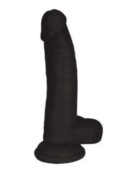 8 Inch Dong With Balls – Black