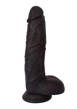 9 Inch Dong With Balls – Black