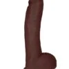 10 Inch Dong With Balls – Brown