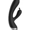 ElectroShock – E-Stimulation Rabbit Vibrator – Black -Seksspeeltjes Winkel ELC001BLK 1
