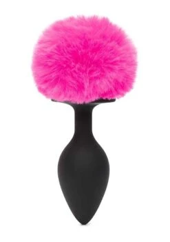 Happy Rabbit Non-Vibrating Butt Plug Large – Black/Pink