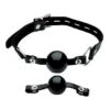 Interchangeable Silicone Ball Gag Set – Black 1 -Seksspeeltjes Winkel IS105 1 1