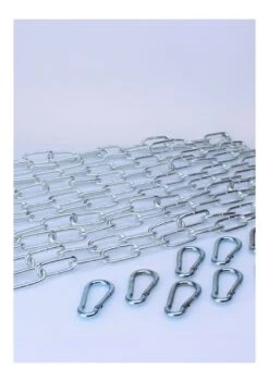 KIT 5 X 120 Cm Large Link Chain + 10 Carabiners