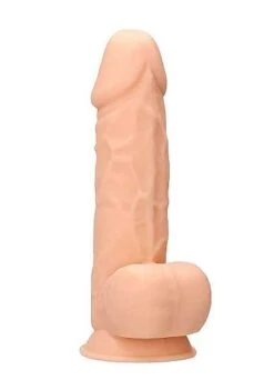 Silicone Dildo With Balls – Flesh – 21.6 Cm